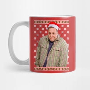 Kevin James sheepish Santa ugly Christmas Mug